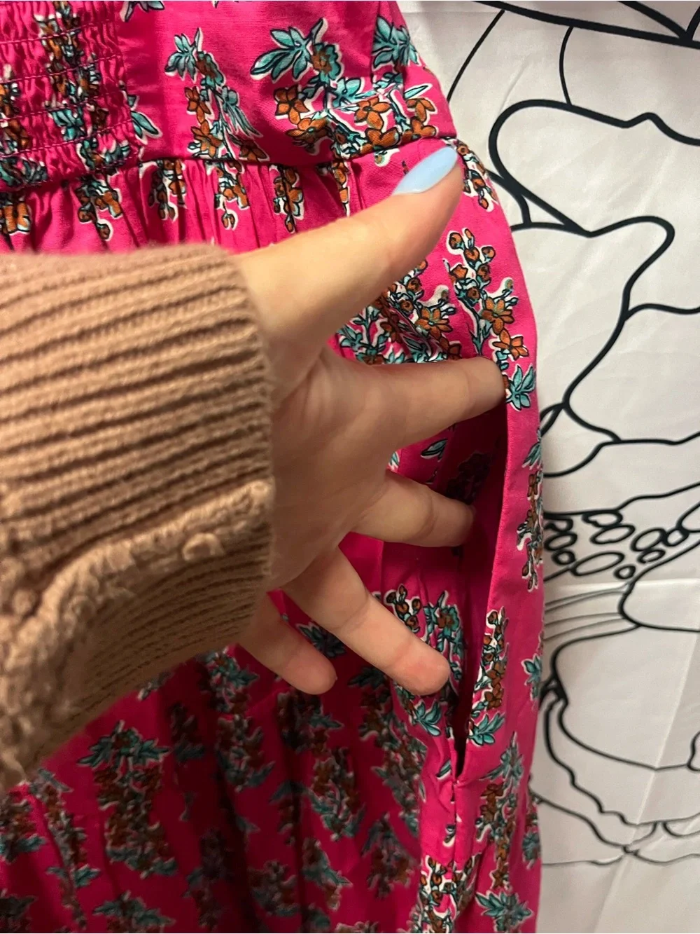 J. Crew Puff-Sleeve Midi Dress (rack)